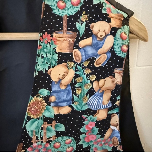 Vintage Kyote Hand-Painted Teddy Bear Print Vest - Picture 5 of 8